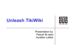 TikiWiki (Tiki) is your Groupware/CMS (Content Management