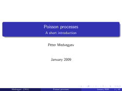Poisson processes