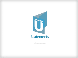 04 Statements.
