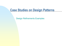 Case Studies on Design Patterns