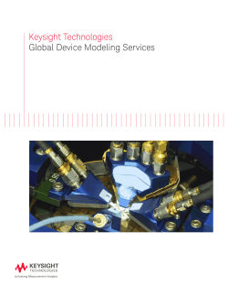 Global Device Modeling Services - Brochure