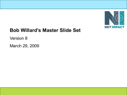 Bob Willard‟s Master Slide Set
