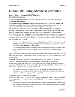 Step-by-Step 1 &ndash; Using the SUMIF Function