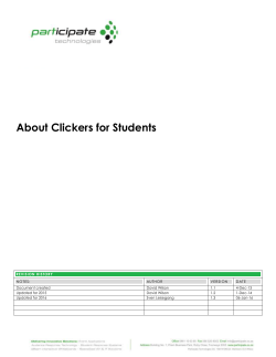 Clickers - University of Pretoria