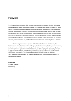 THE EUROPEAN SUMMER INSTITUTE