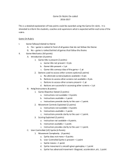Scoring Rubric