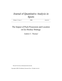 The Impact of Puck Possession and Location on Ice Hockey Strategy