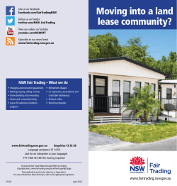 Moving into a land lease community?
