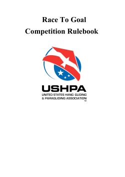 Race To Goal Competition Rulebook