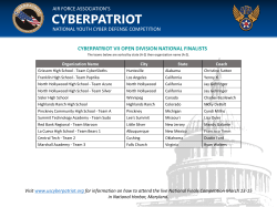 CyberPatriot national finals