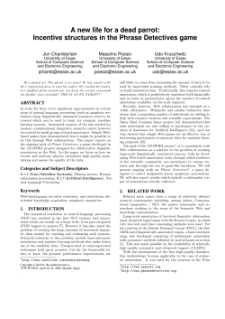 A new life for a dead parrot: Incentive structures in the