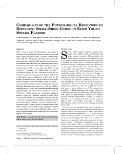 comparison of the physiological responses to different small