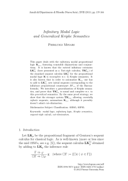 Infinitary Modal Logic and Generalized Kripke Semantics