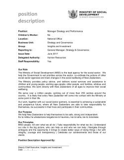 position - Ministry of Social Development