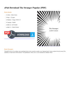 ePub The Stranger Popular