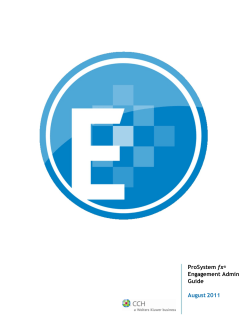 ProSystem fx Engagement Administrator Guide