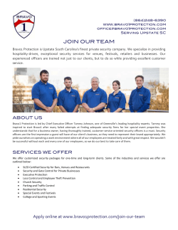 Apply online at www.bravo1protection.com/join-our