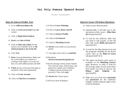 Steps for Career Worksheet Questions