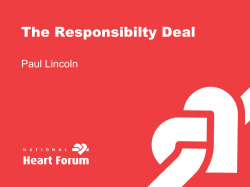 The Responsibility Deal