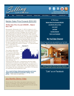 Median Sales Price Exceeds $200,000 July Monthly Skinny Video