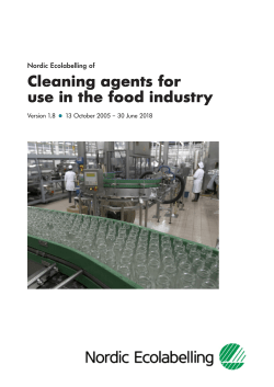 Cleaning agents for use in the food industry