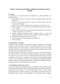 Chapter 3 Structural probability modelling and sensitivity analysis