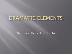 Dramatic elements - RMHS Theater Classes