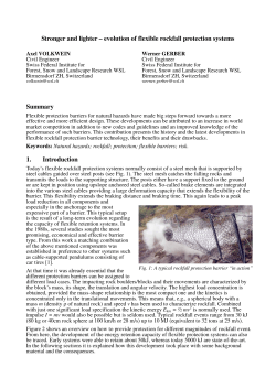 Stronger and lighter – evolution of flexible rockfall