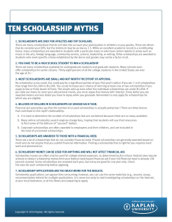ten scholarship myths