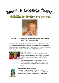Here are a few ideas and strategies to help develop your child`s eye