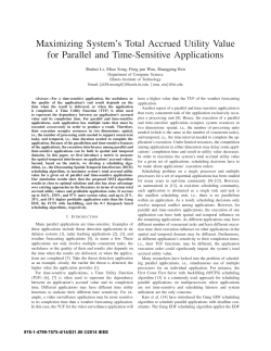 Maximizing System`s Total Accrued Utility Value for Parallel and