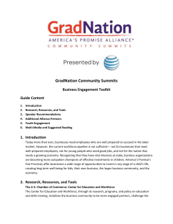 GradNation Community Summits Business Engagement Toolkit
