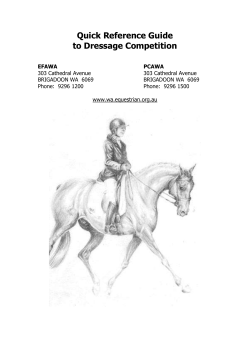 Handbook for Competitors