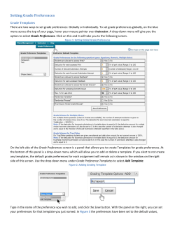 Setting Grade Preferences