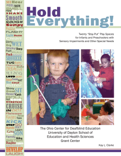 Hold Everything! - Ohio Center for Deafblind Education