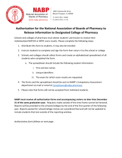 Authorization for the National Association of Boards of