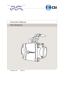 5308/5309 Ball Valve Manual