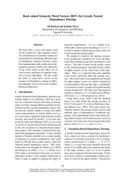 Real-valued Syntactic Word Vectors (RSV)