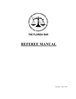 The Florida Bar Lawyer Regulation 2015