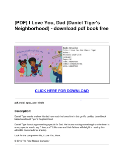I Love You, Dad (Daniel Tiger`s Neighborhood)