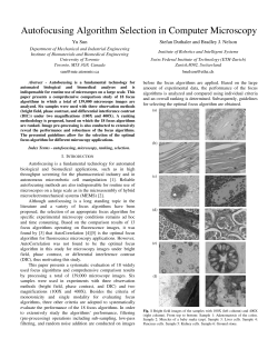 Autofocusing Algorithm Selection in Computer Microscopy