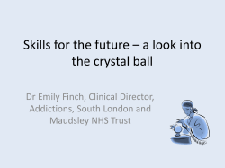 Skills for the future &ndash; a look into the crystal ball