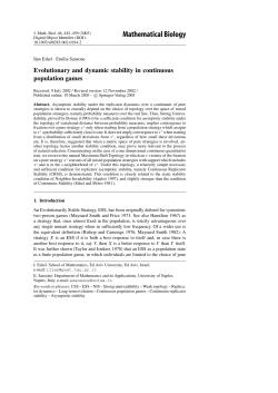 Mathematical Biology - School of Mathematical Sciences