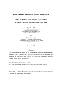 Global Stability of Unique Nash Equilibrium in