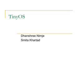 TinyOS - CSE@IIT Delhi