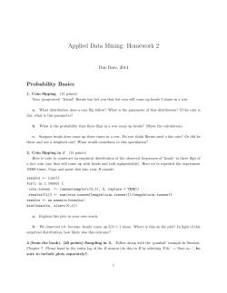 Applied Data Mining: Homework 2