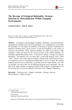The Revenge of Ecological Rationality: Strategy