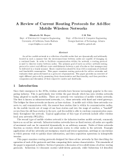 A Review of Current Routing Protocols for Ad