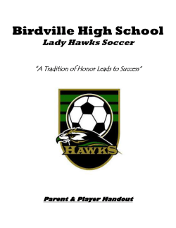 Birdville High School Lady Hawks Soccer &ldquo;A Tradition of Honor