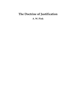 The Doctrine of Justification